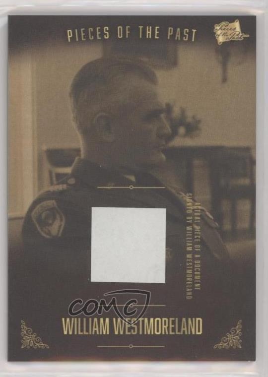 2017 The Bar Pieces of the Past Relics William Westmoreland #PR-WCW01 0fr5