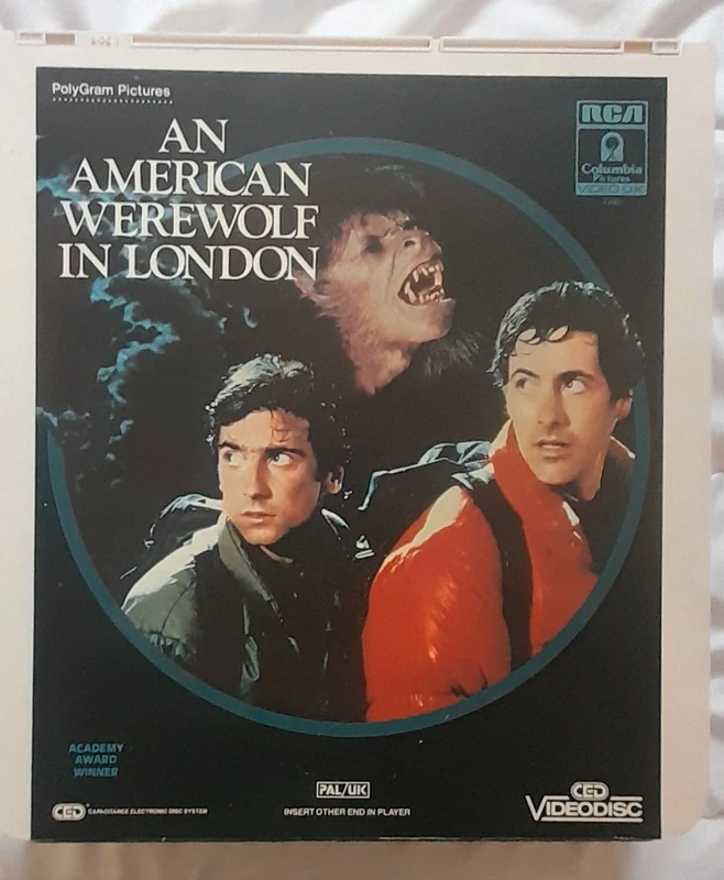 Videodisque ced rca - Le loup-garou de Londres - Version PAL/UK - Teste et fonctionnel