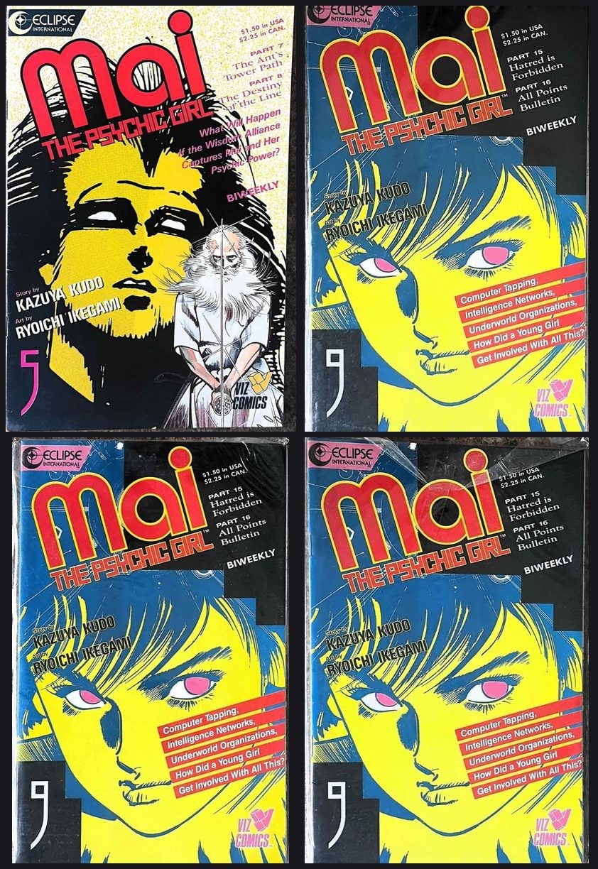 Lotto fumetti fantascientifici anni 80 — 4 fumetti (maggio, La ragazza psichica + altro 1)