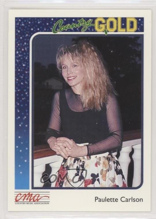 1992 Sterling Cards CMA Country Gold Paulette Carlson #39 0b3