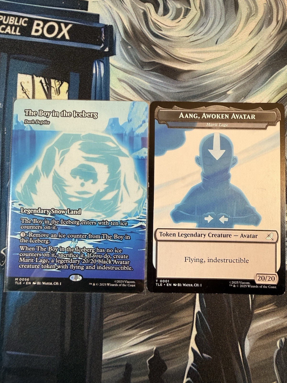 Il ragazzo nell'iceberg + gettone!  Carta MTG Magic Borderless Art, Avatar, Magic.
