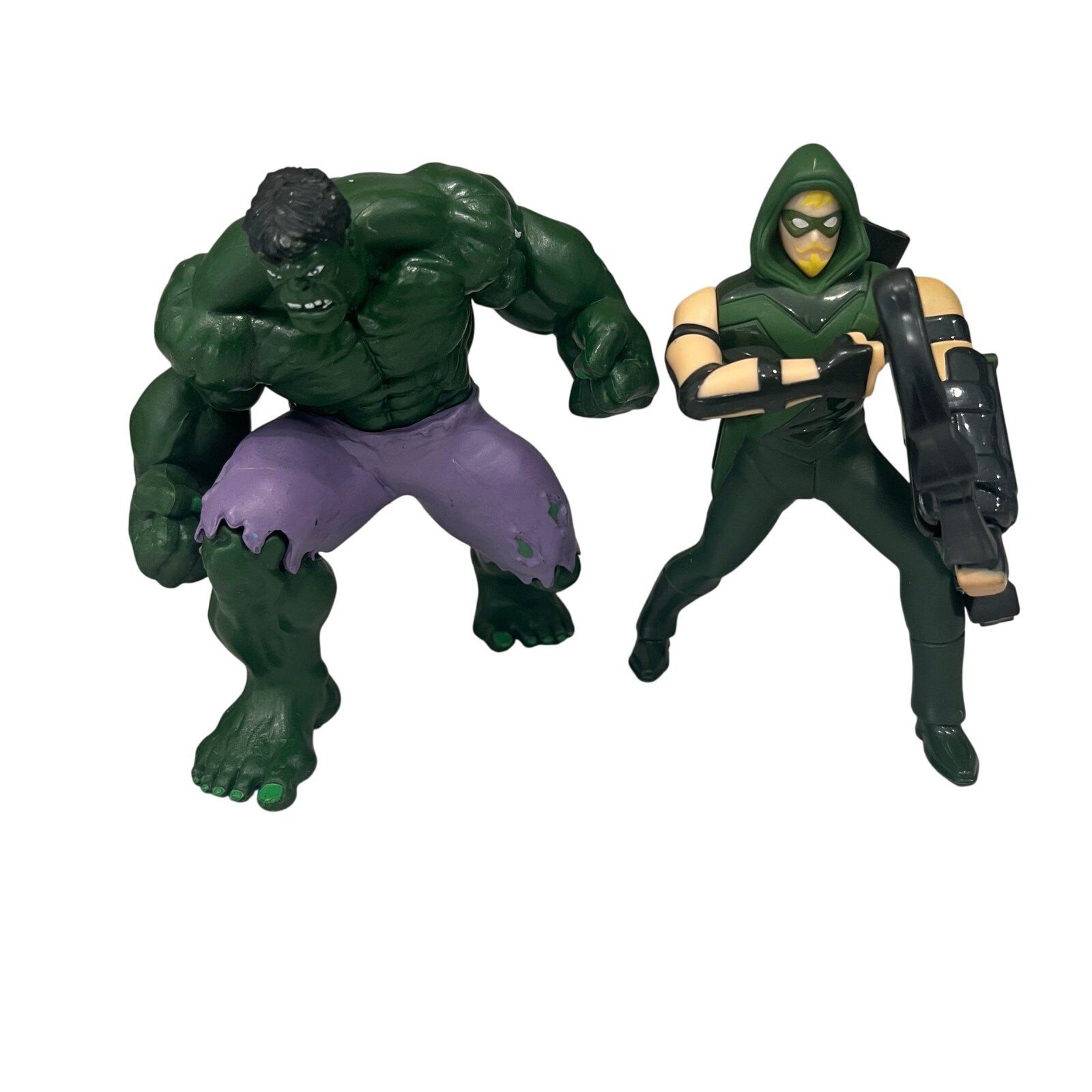 Disney Marvel Avengers 2014 4" Incredible Hulk & McDonald's Green Arrow Figures