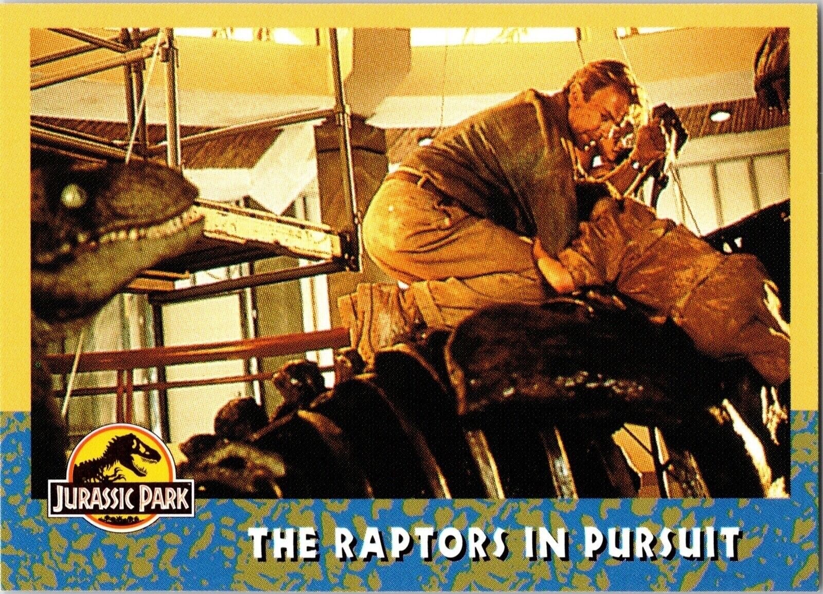 1993 The Raptors in Pursuit 67 Jurassic Park Topps Movie Artcard TCG CCG