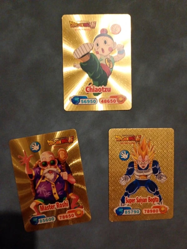 cartes dorées de collection