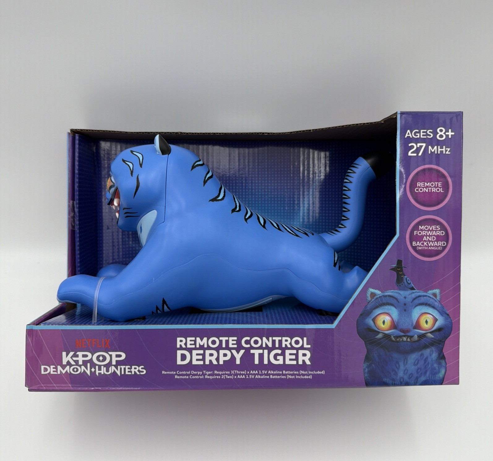 Netflix K-Pop Demon Hunters Telecomando Derpy Tiger RC Blu Giocattolo Figura NUOVO