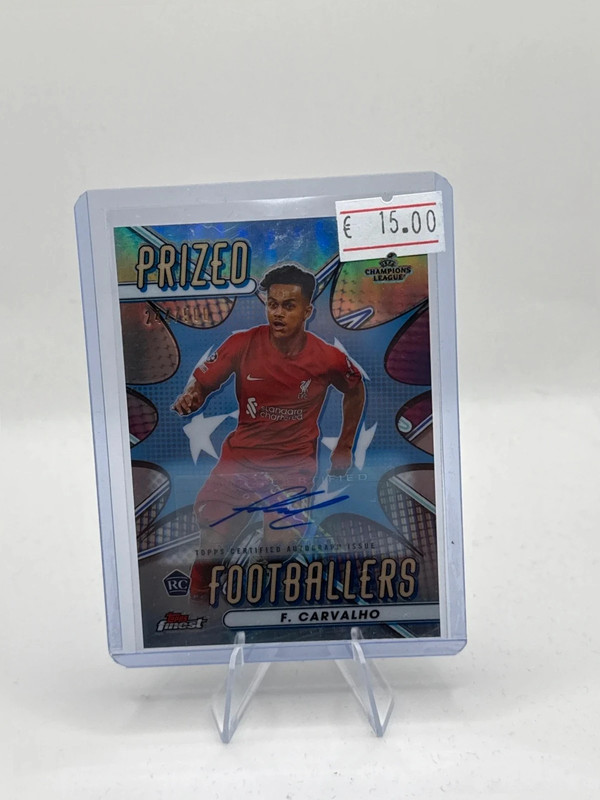 Fabio Carvalho Prize footballers topps liverpool