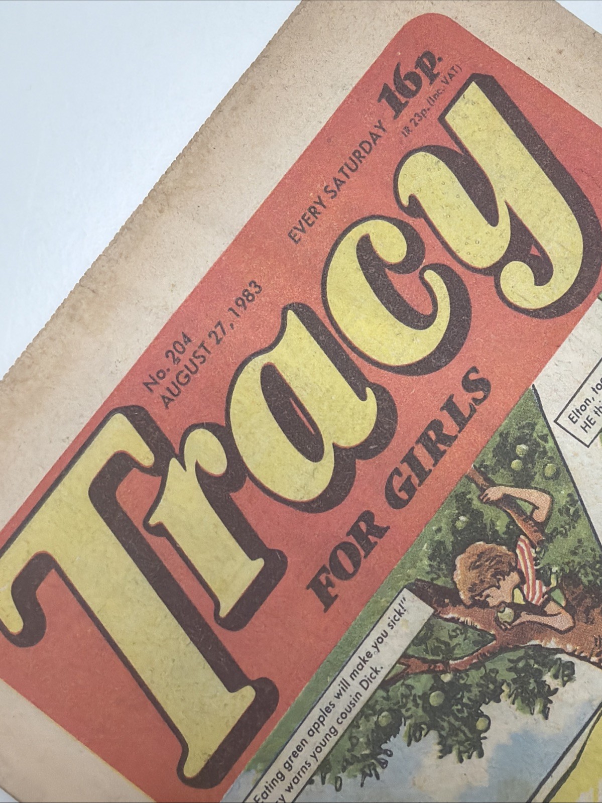 VINTAGE TRACY COMIC - No 204 AUGUST 27th 1983 -  Vintage 80s Comic Nostalgia