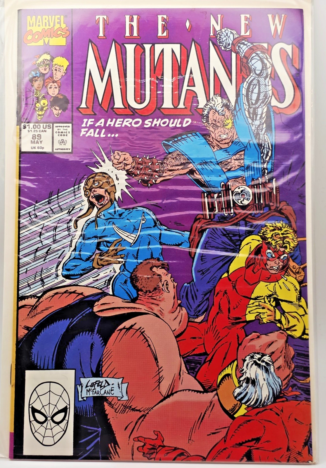 New Mutants #89 Marvel 1990 3rd Cable Appearance Liefeld McFarlane Cover