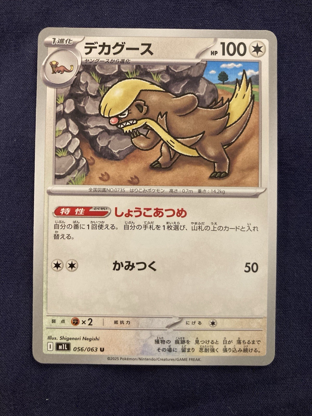 Gumshoos 056/063 M1l: Mega Brave Uncommon Regular (Japanese)