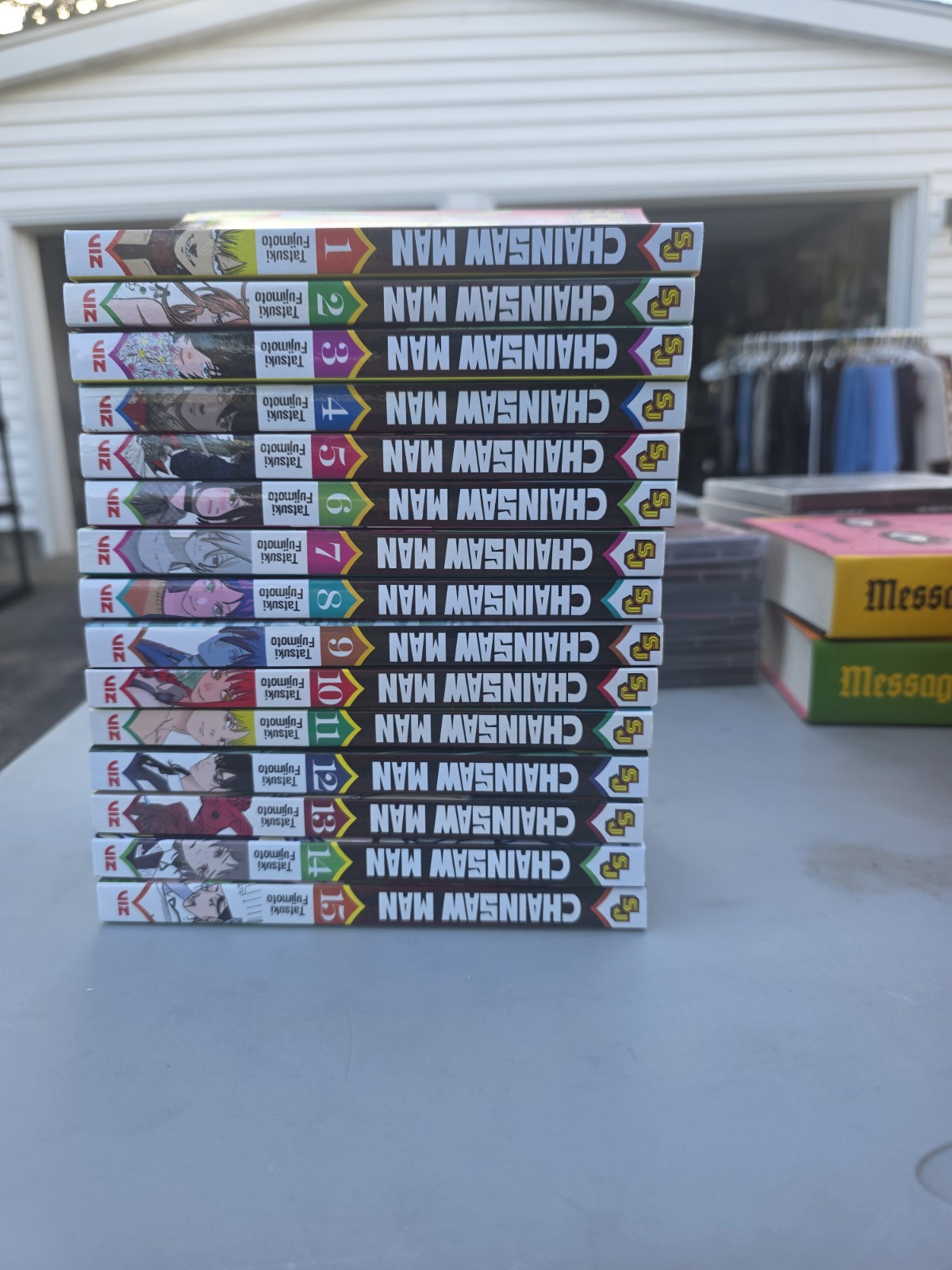 Chainsaw Man Vol.1-15 Set Versione Inglese Anime VIZ Fumetto Manga