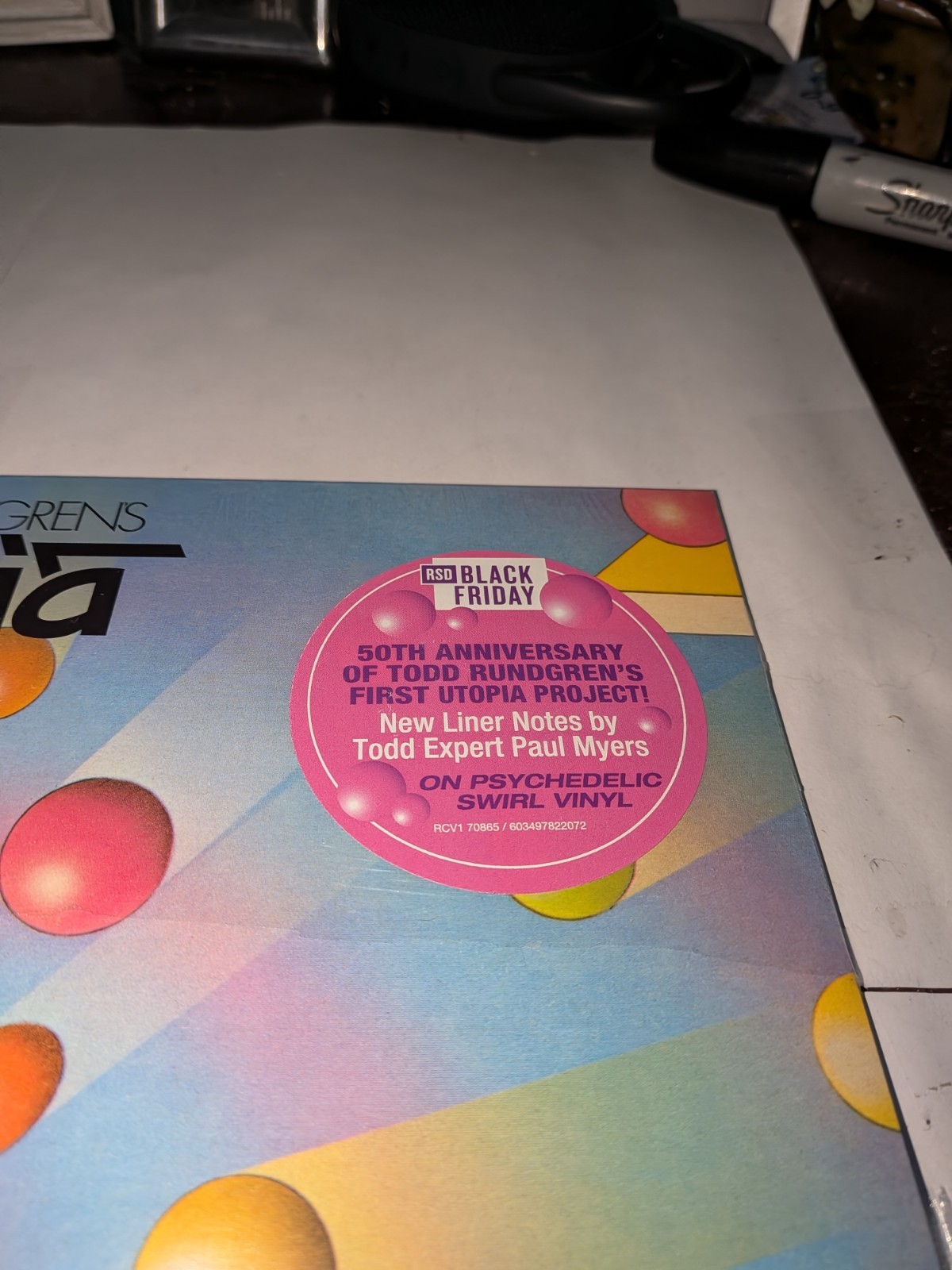 Todd Rundgrens Utopia Self Titled 2025 50th Anniversary Psychedelic Swirl SEALED