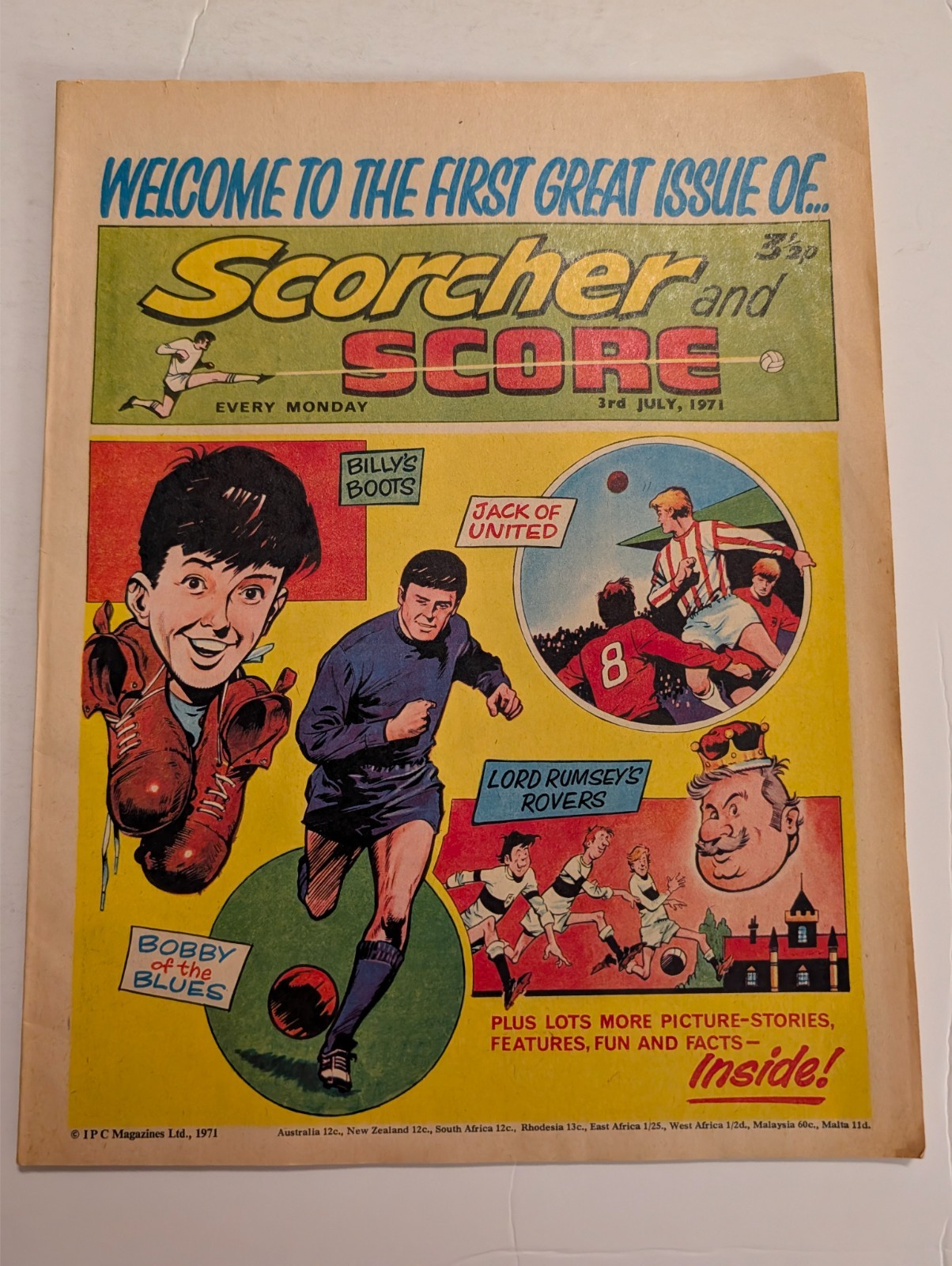 Scorcher &and Score Comic July 3rd 1971.
