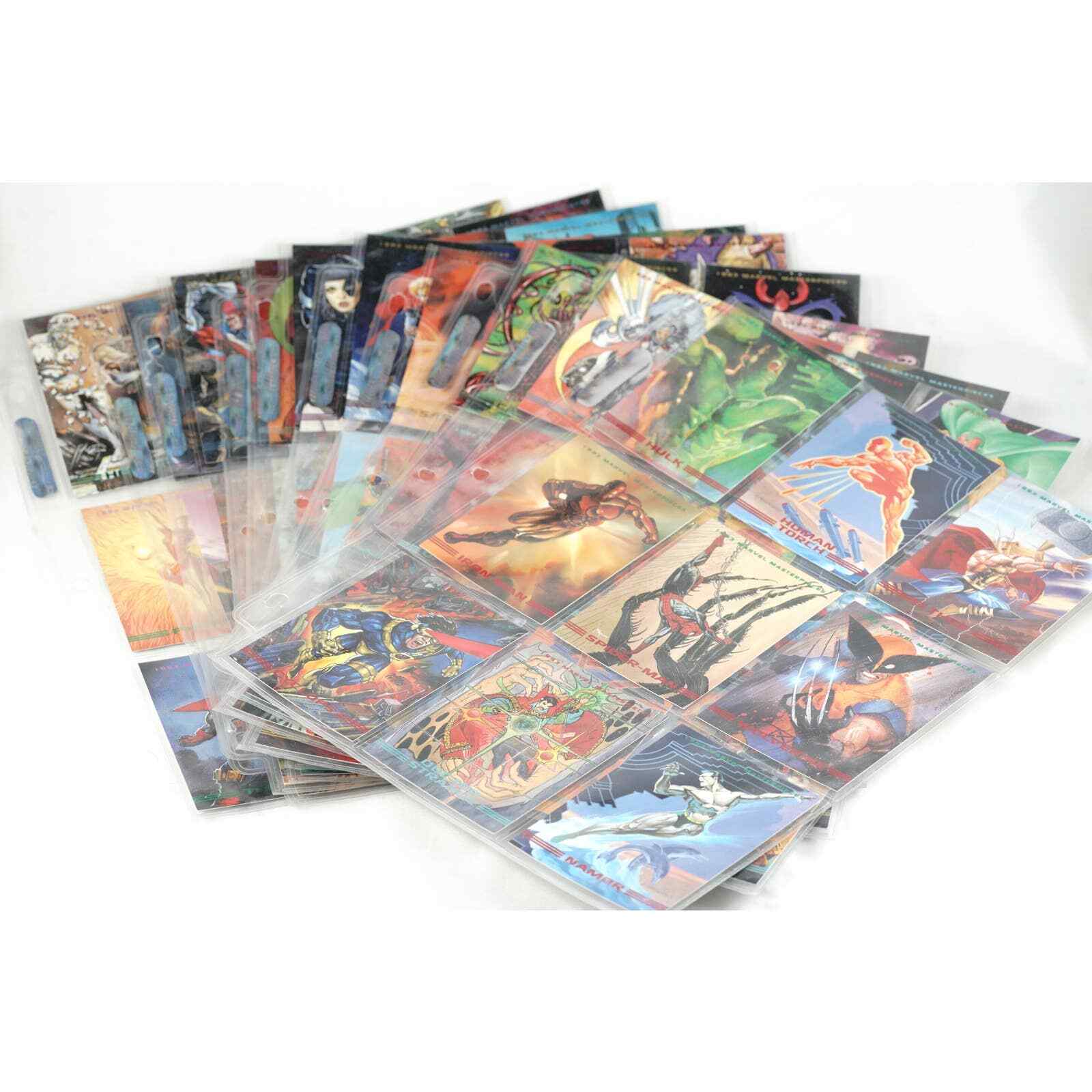 1993 Marvel Masterpieces Base Set 90 Cards Marvel Comics Skybox Cards Sheets