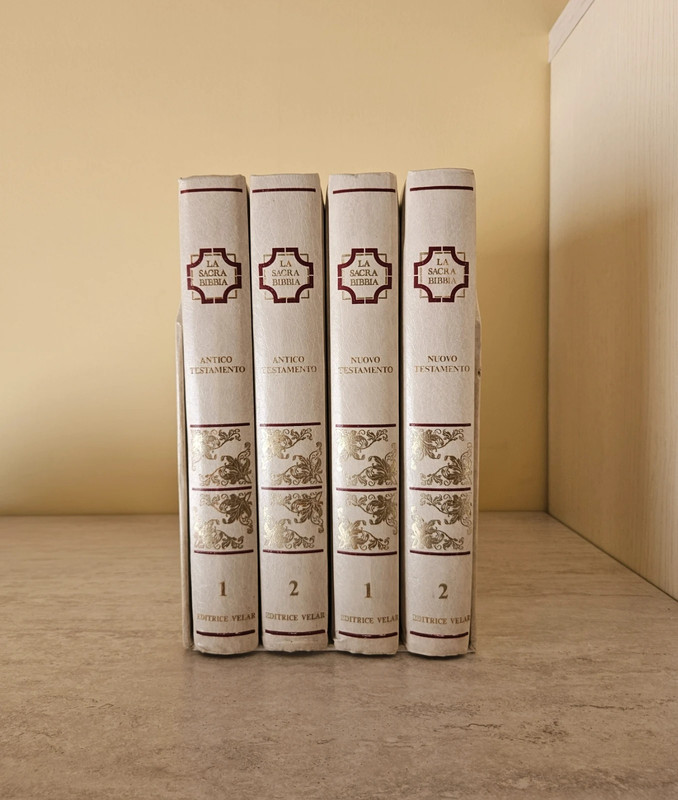 La Sacra Bibbia - Cofanetto 4 volumi, Editrice Velar (1983)