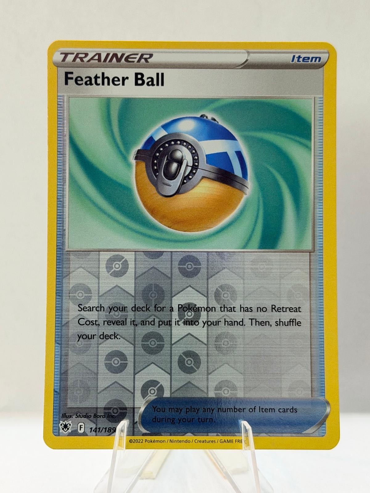 Feather Ball 141/189 Uncommon Astral Radiance Pokemon Reverse Holo