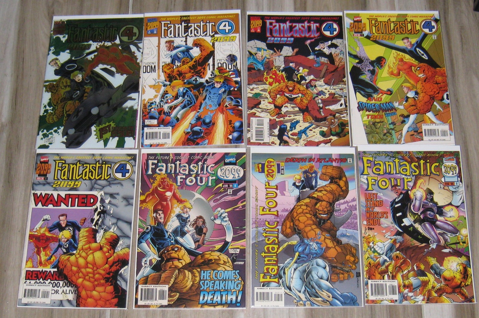 Fantastic Four 2099 #1-8 Serie Completa | Marvel 1996 | Ottime Condizioni/Nm a NM