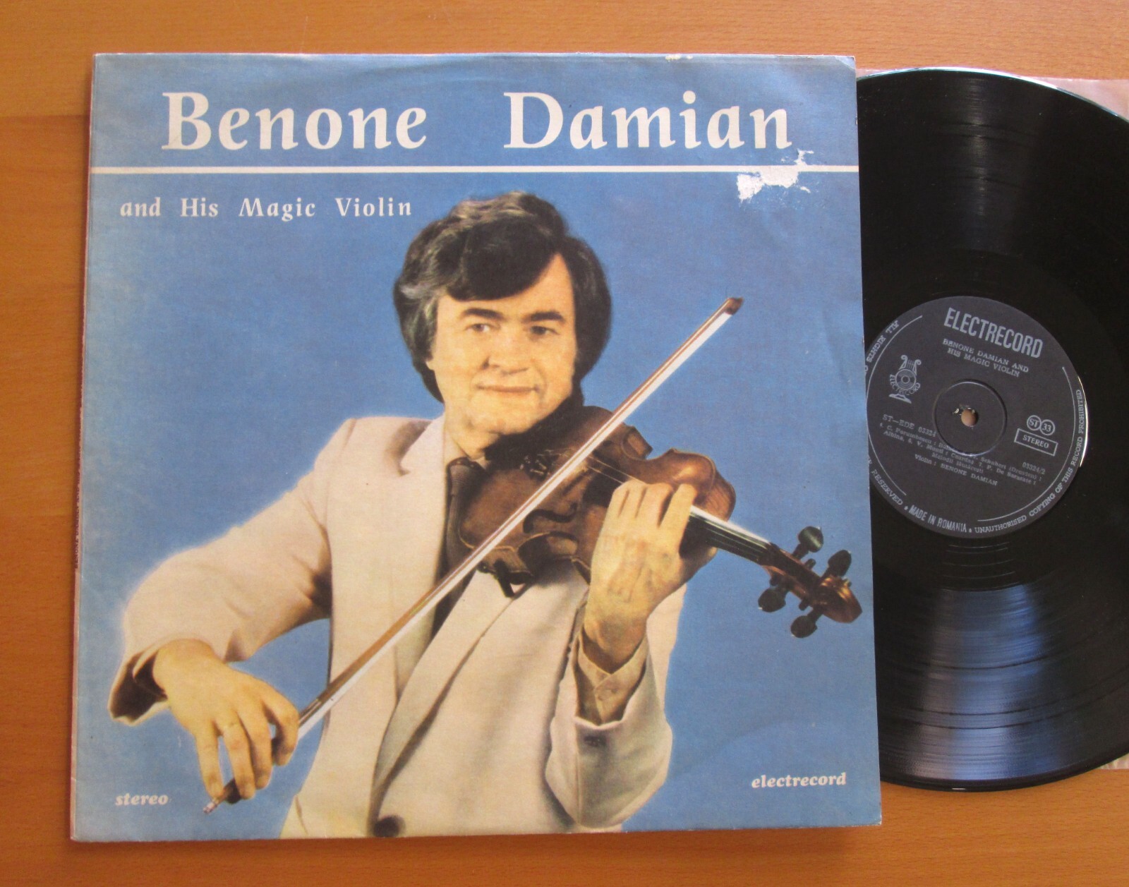 ST-EDE 03324 Benone Damian & His Magic Violin Dinicu Sarasate Electrecord Stereo