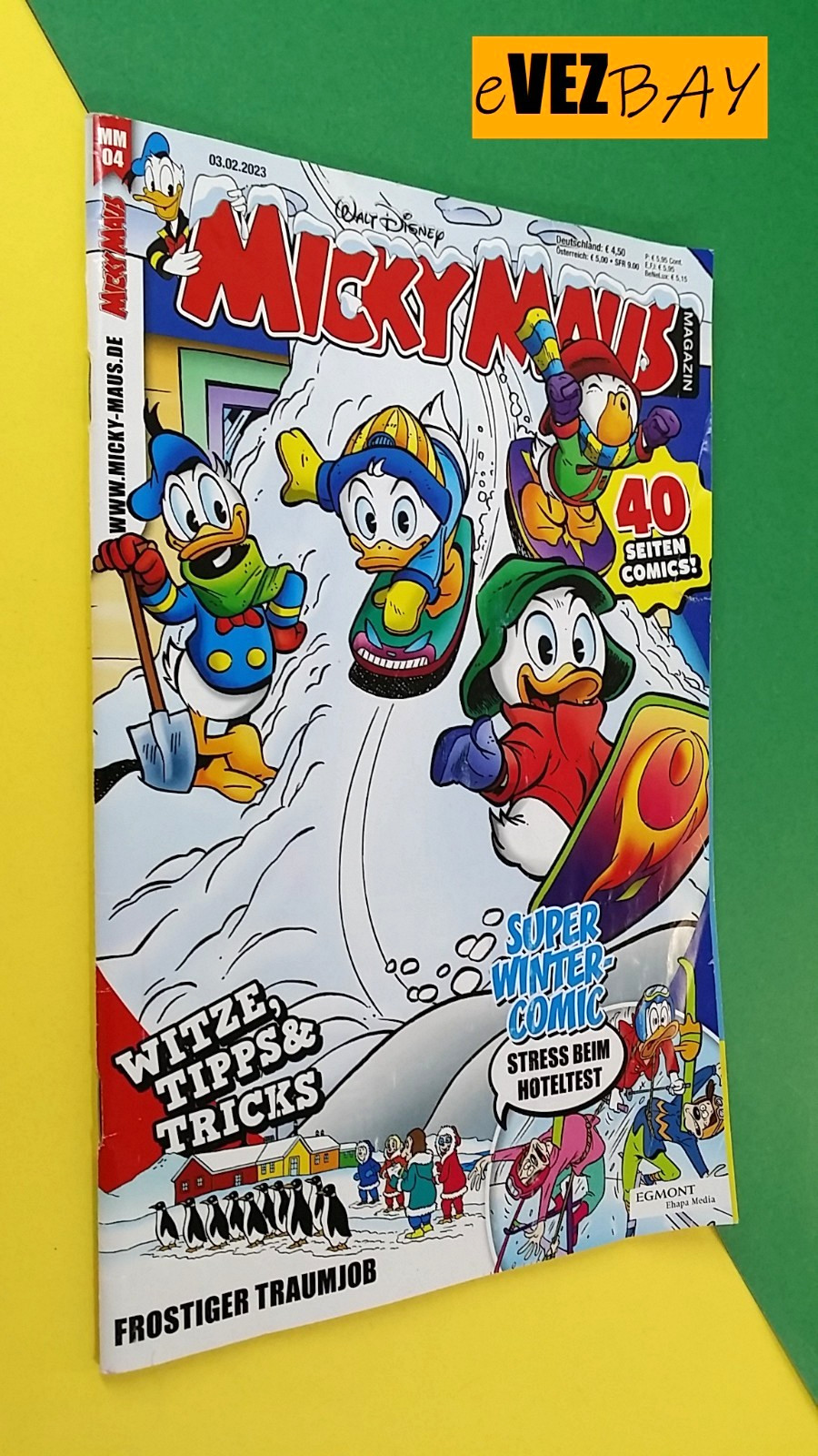 Micky Maus Mgazin MM 04 - Walt Disney / Egmont 2023 - fumetto in tedesco german