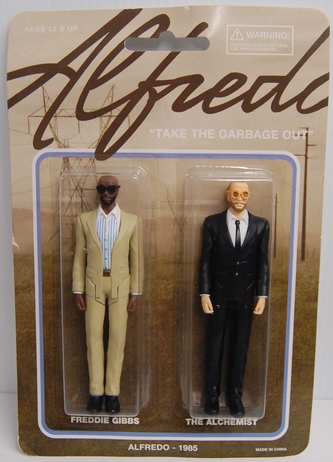 Freddie Gibbs & The Alchemist - Alfredo 1985 "Take the Garbage Out" 2-Pack Figur