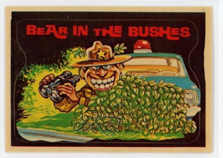 1978 Donruss Convoy Code CB Stickers Bear in the Bushes #16 1tr0