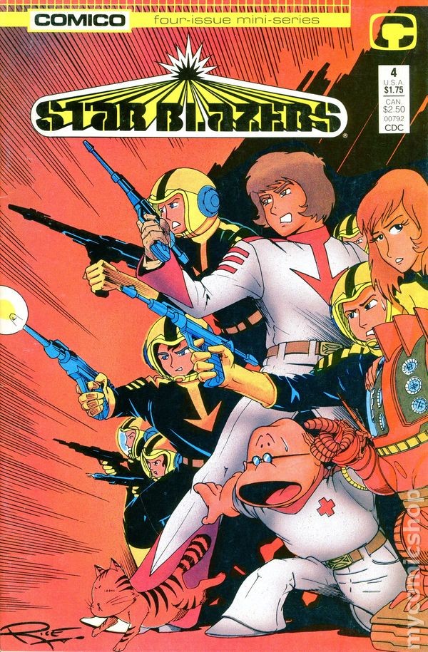 Star Blazers #4 FN 1987 Immagine Stock