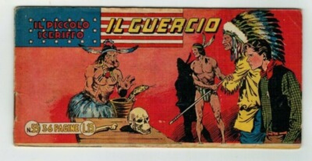 STRISCIA ORIGINALE IL PICCOLO SCERIFFO I SERIE N. 55 DEL 1949 - RARO