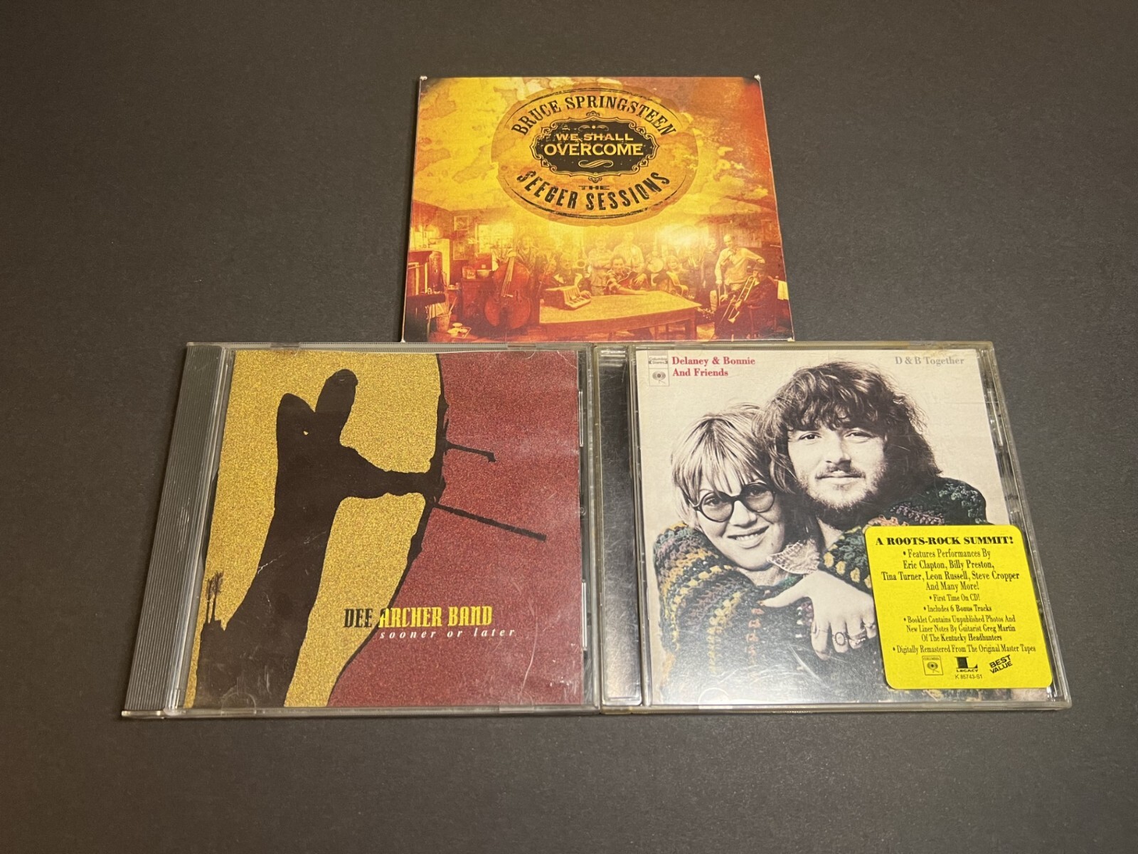 Lot of 3 Indie Rock Music CDs - Bruce Springsteen, Dee Archer Band, Delaney..
