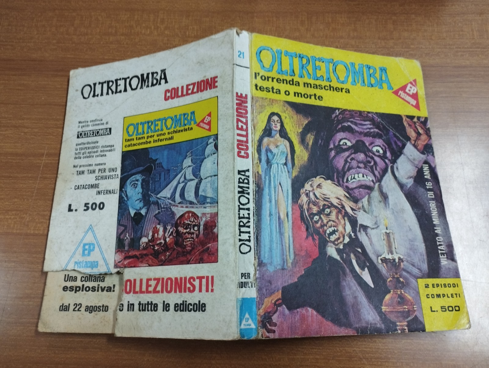 "OLTRETOMBA COLLEZIONE" - FUMETTO N. 21 DEL SETTEMBRE 1978 - EDIZ. EDIPERIODICI