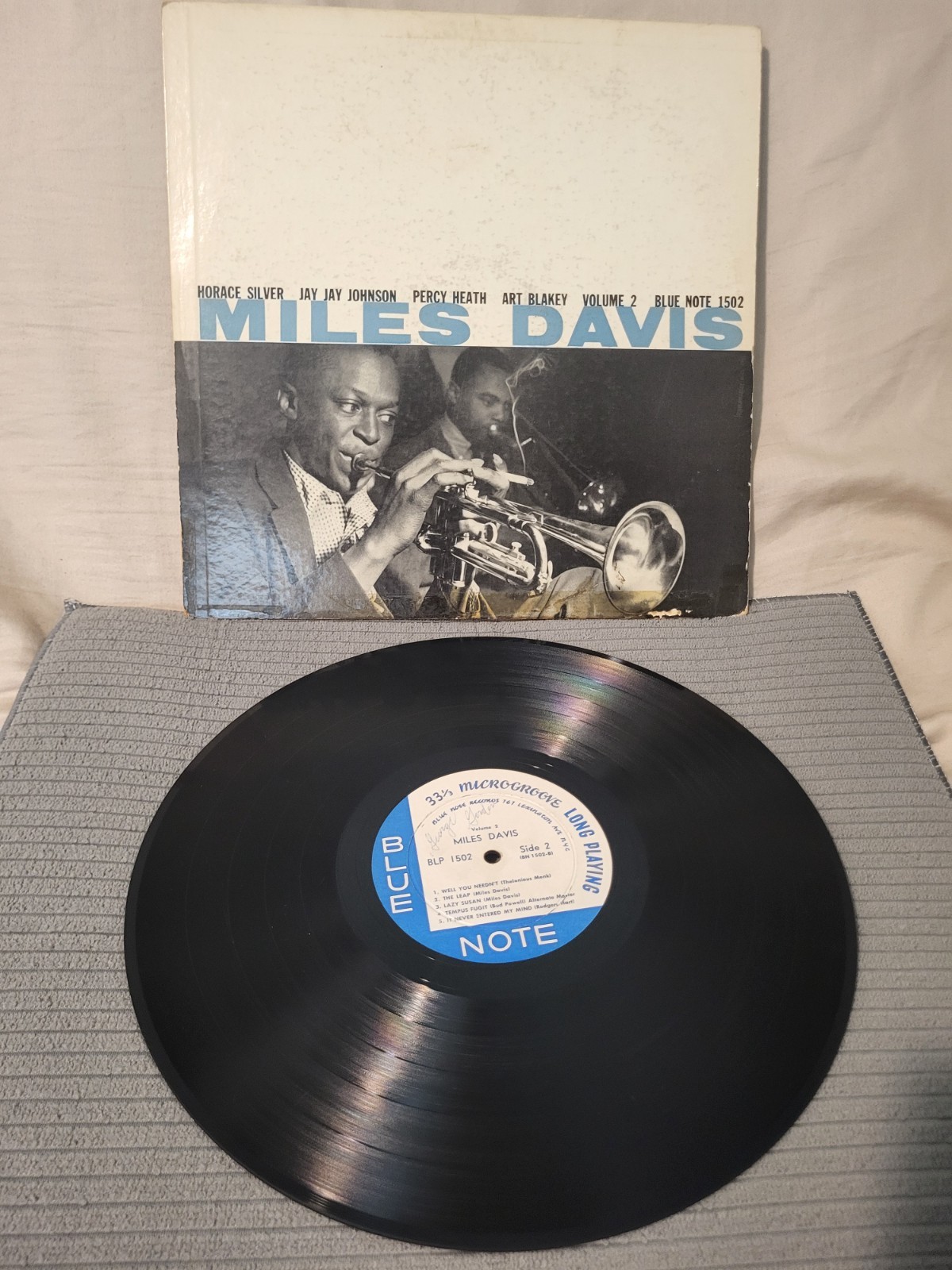 Miles Davis Volume 2 LP Blue Note 1502 1st Press Mono Lexington Plastylite P RVG