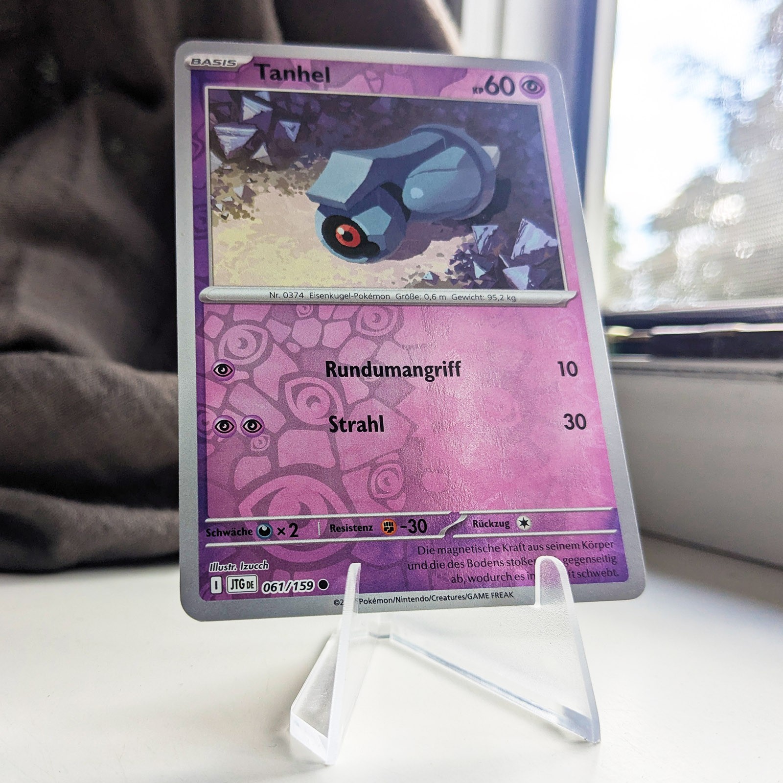 Tanhel | JTG 061/159 | Reverse Holo Pokemon Karte | Reisegefährten | NM