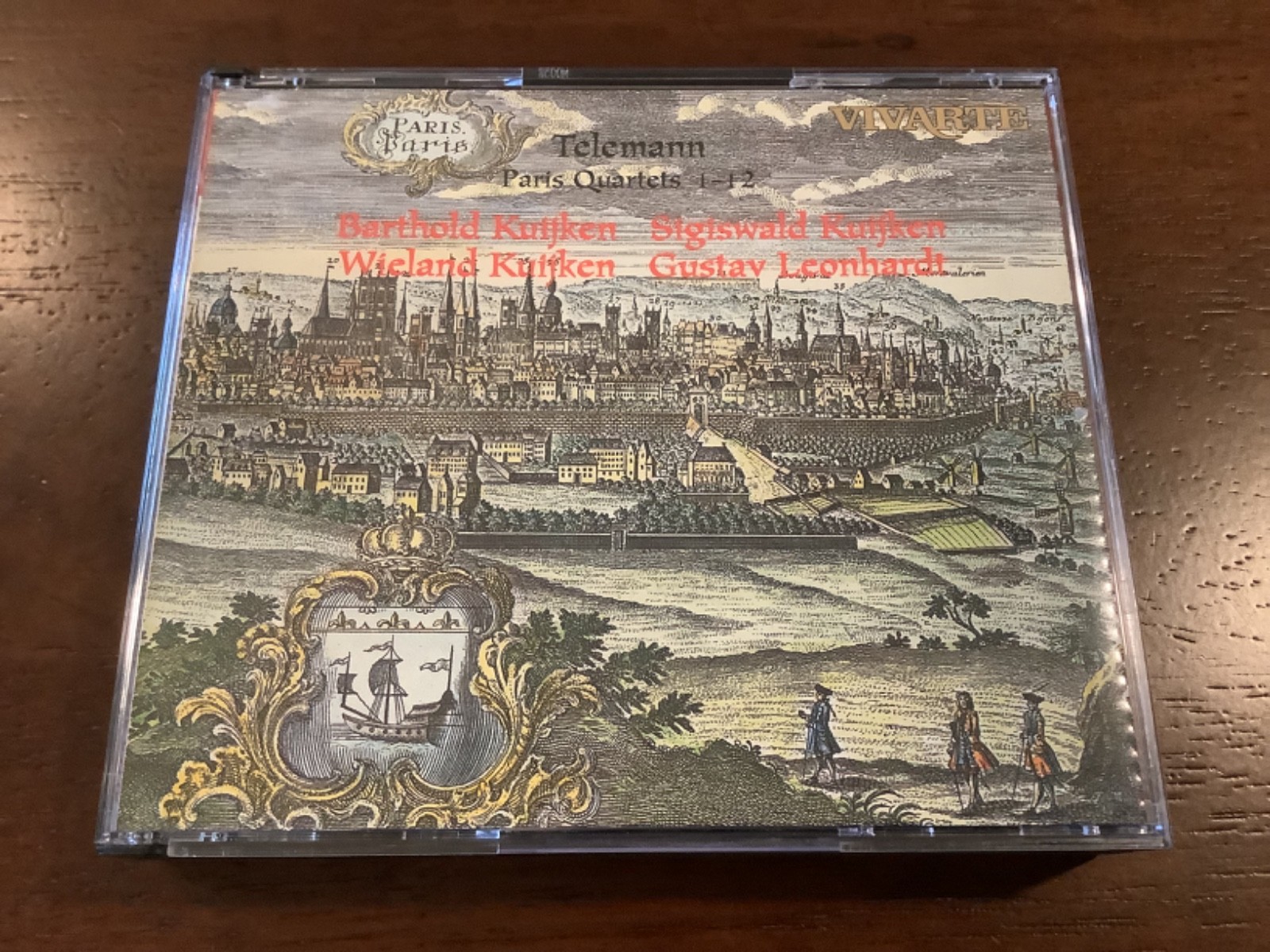 Telemann 12 PARIS QUARTETS Leonhardt Kuijken 3 CD Set LIKE NEW SONY Vivarte BMG