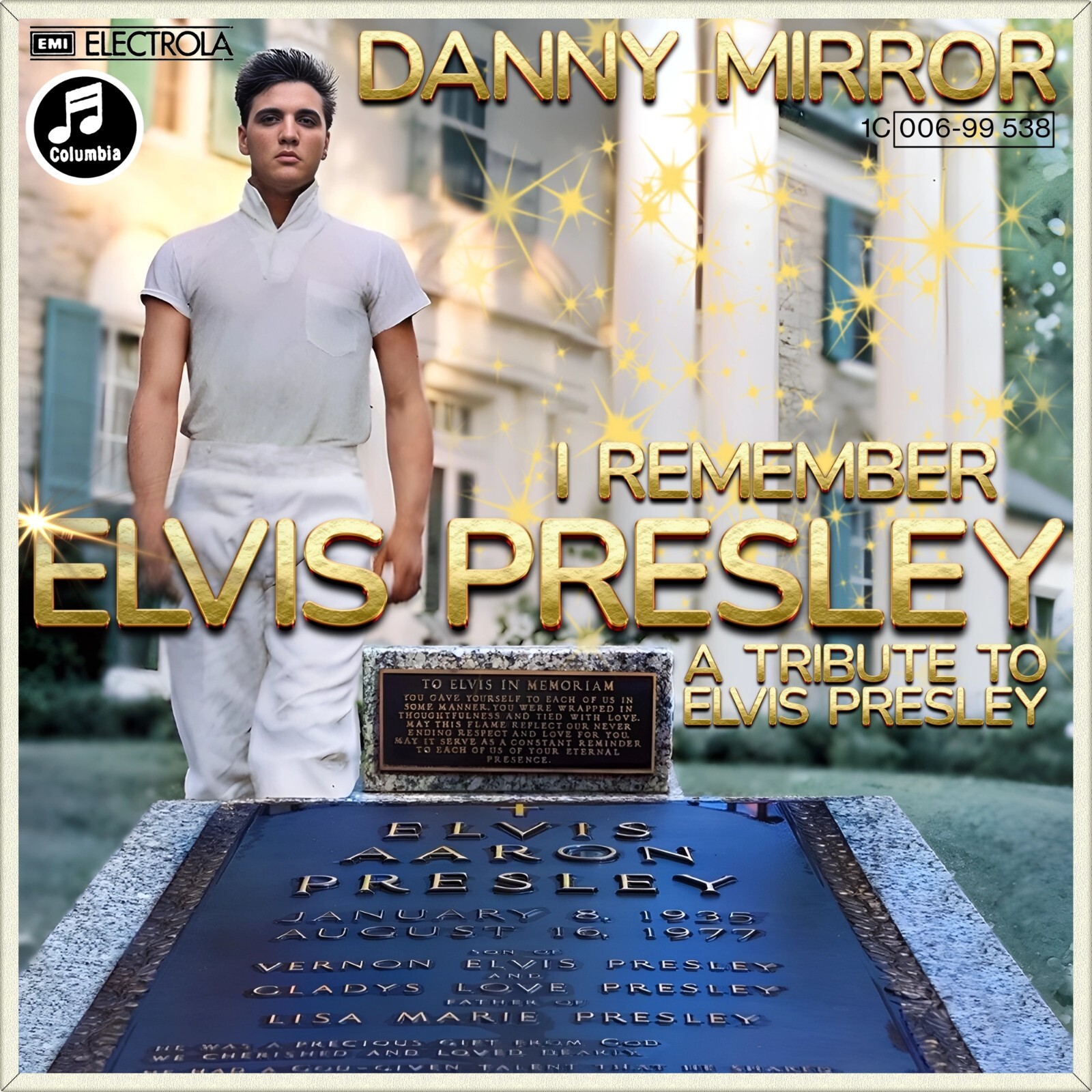 7" DANNY MIRROR I Remember Elvis Presley COLUMBIA Rock 'n' Roll 1977 like NEW!