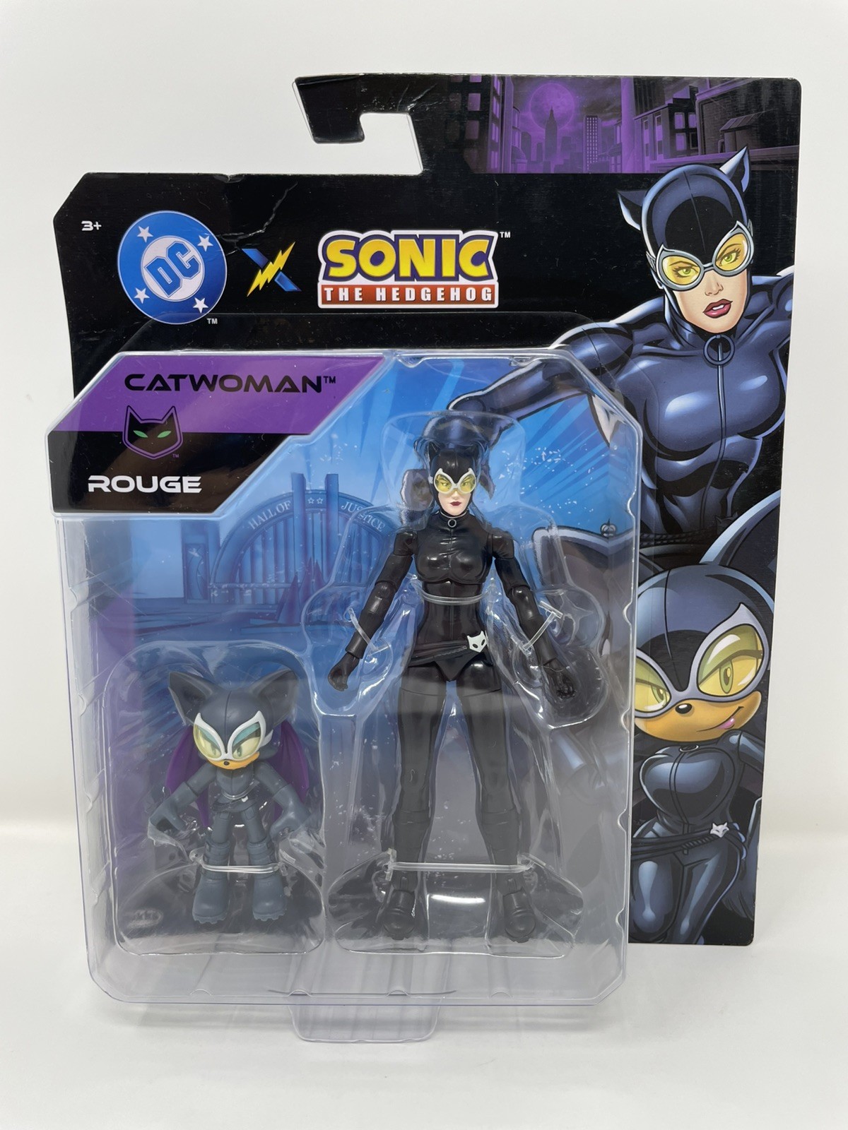 DC x Sonic The Hedgehog - Rouge & Catwoman set 2 confezioni Jakks Pacific sigillato nuovo