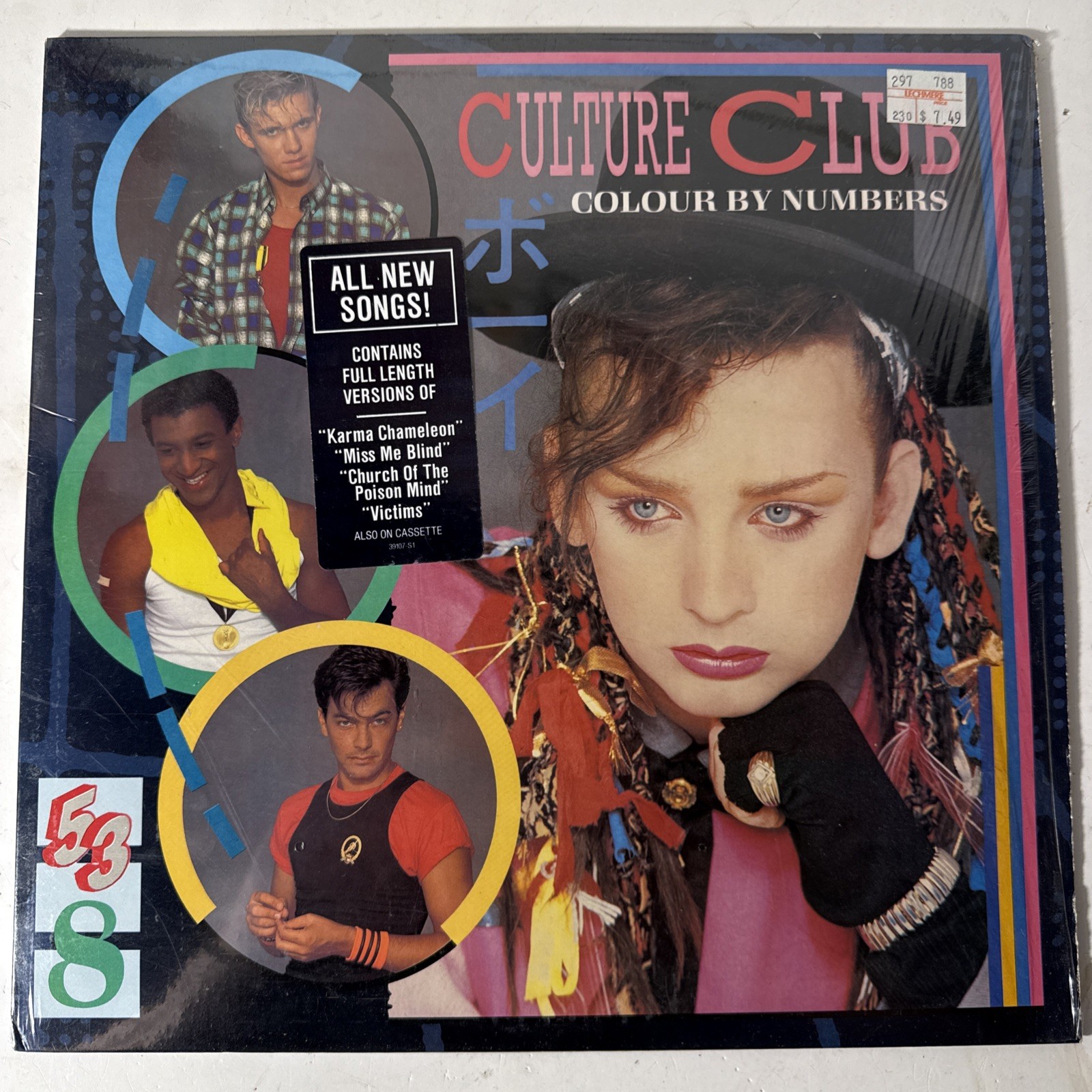 CULTURE CLUB COLOUR BY NUMBERS 12" LP VG+ VINYL RECORD VIRGIN 1983 BOY GEORGE