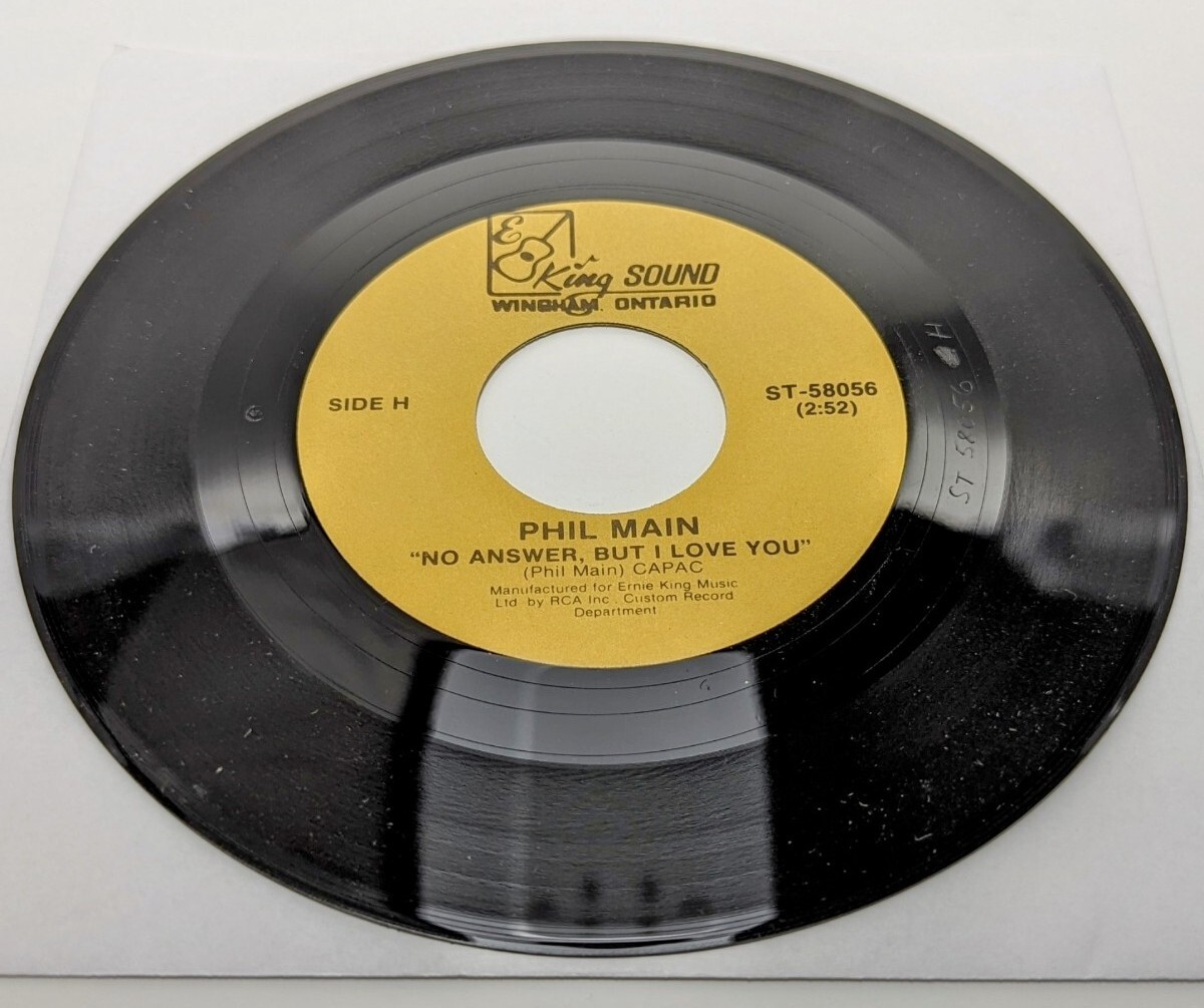Phil Main "No Answer, But I Love You" King Sound (Ontario) ST-58056 7" 45