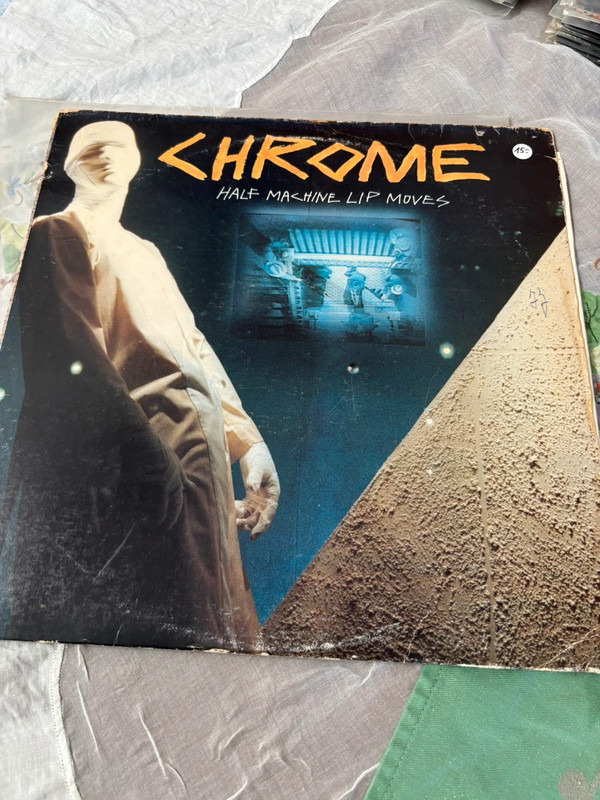 Half Machine Lip Moves Chrome vinyl