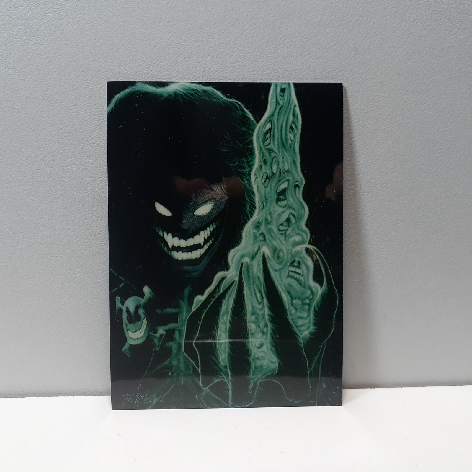 1995 Evil Ernie Krome #81 Secret Origin of Smiley Glow In The Dark Chromium Card