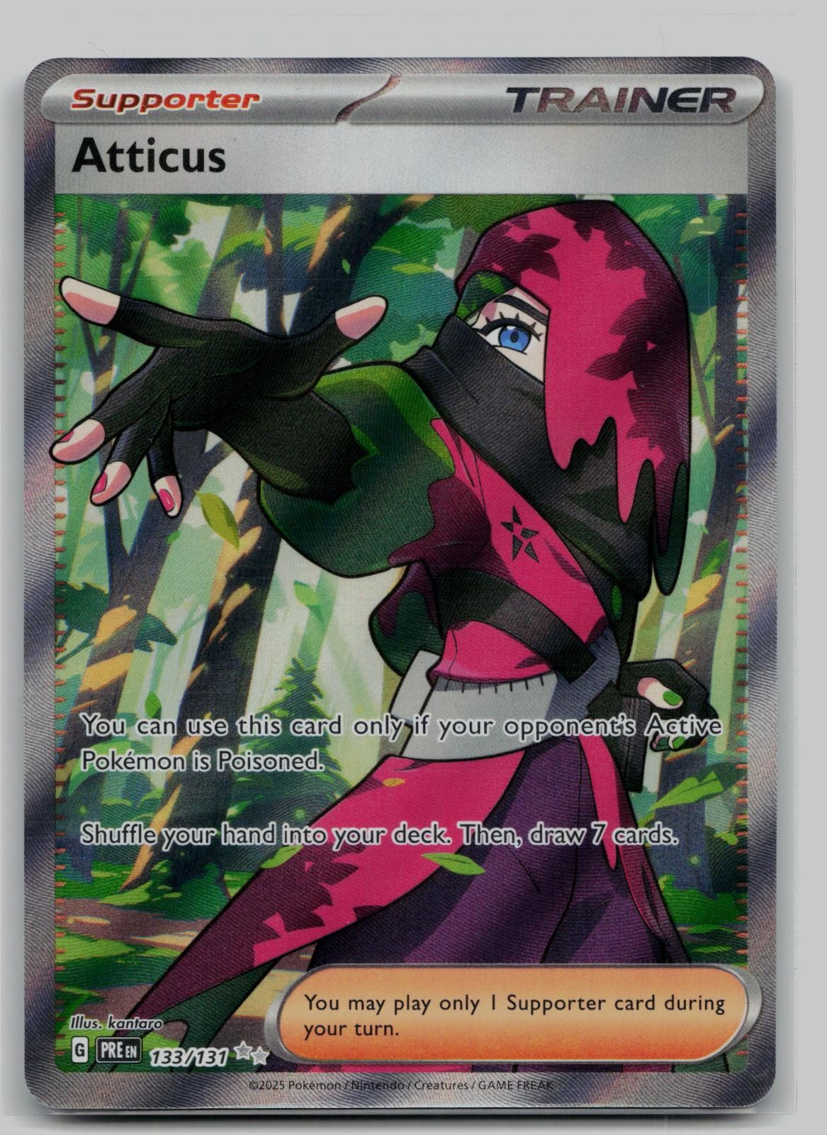 Atticus 133/131 Holo Ultra Rare Prismatic Evolutions Pokemon Holo Near Mint