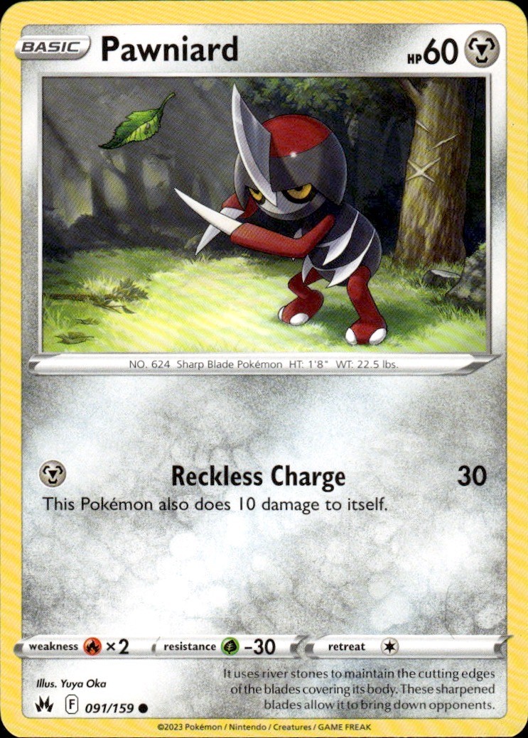 Pawniard 091/159 Corona Zenith C quasi nuovo Yuya Oka Pokemon