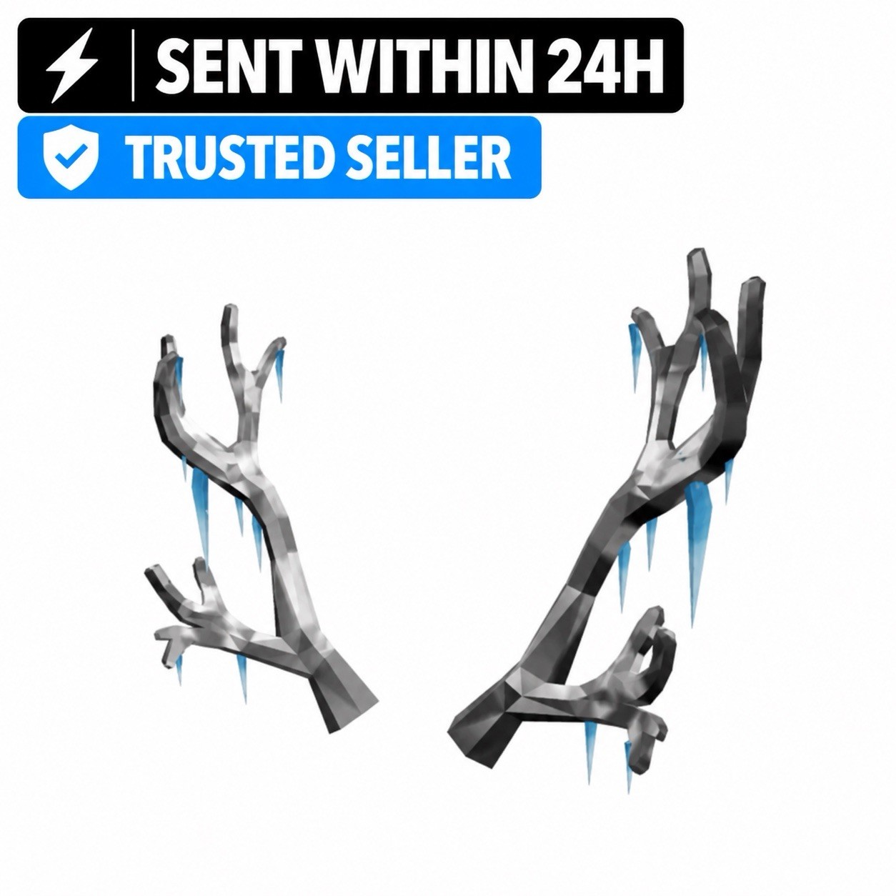R0BLOX Frozen Antlers Of Everfrost - RARO CODICE GIOCATTOLO - SPEDITO ENTRO 24H