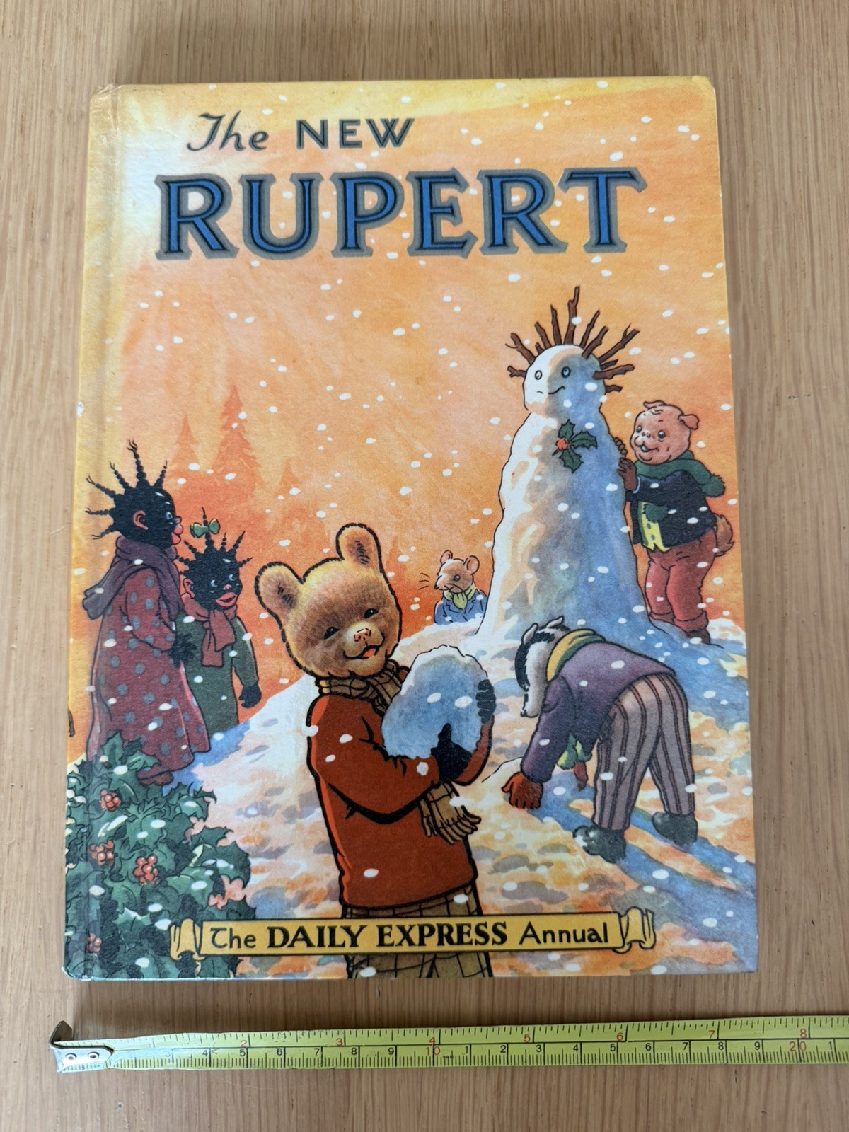 Rare Rupert Bear annual-Original 1954-The New Rupert-Unclipped 4/6-Painting Free