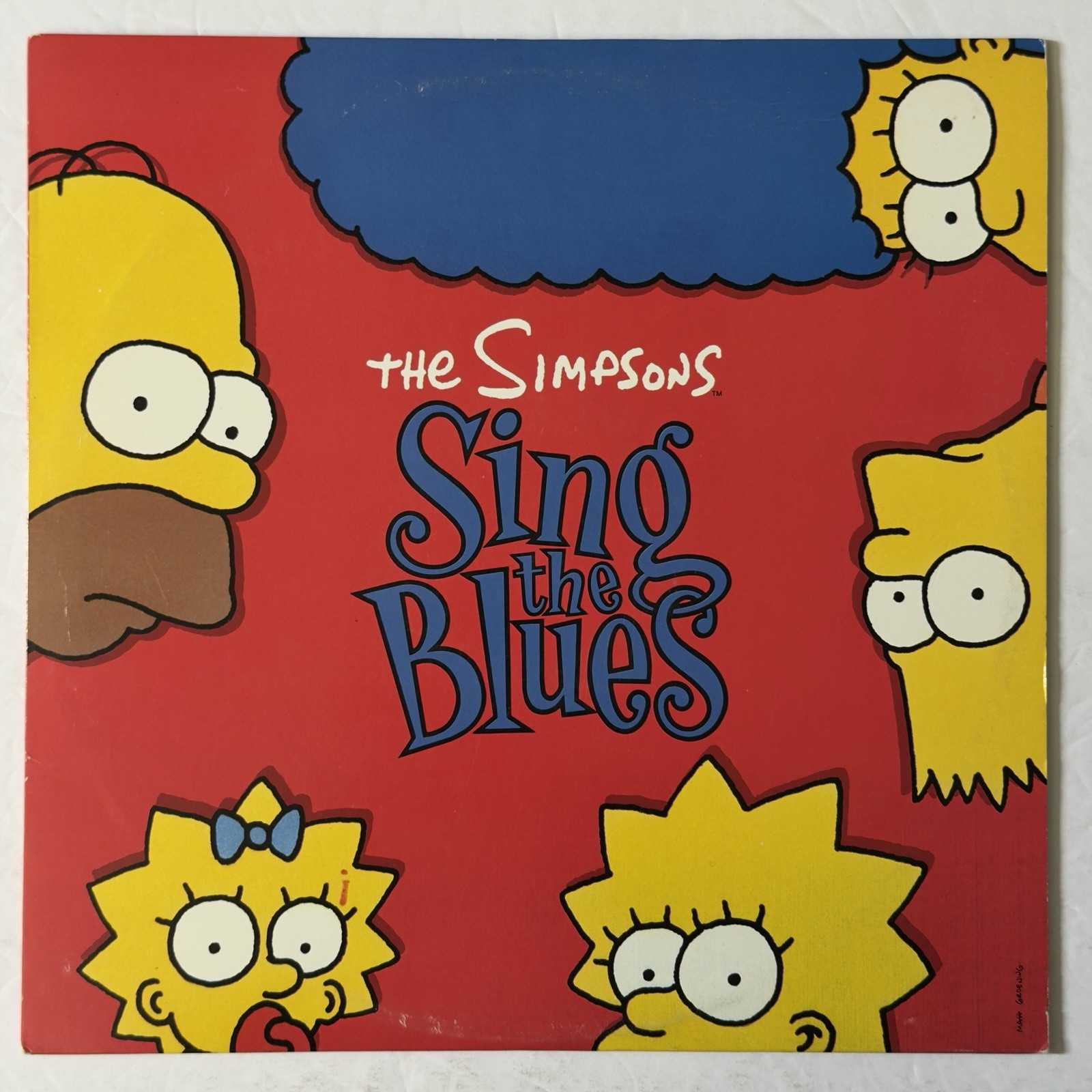 The Simpsons Sing The Blues~With Printed Inner Sleeve~1990 Geffen Records~Vinyl