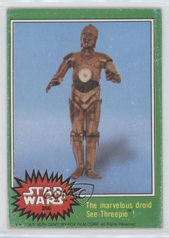 1977 Topps Star Wars The Marvelous Droid See-Threepio! #256 2b4