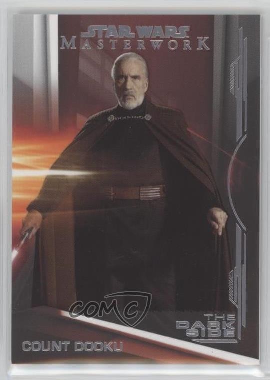 2019 Topps Star Wars Masterwork The Dark Side Count Dooku #DS-4 av1