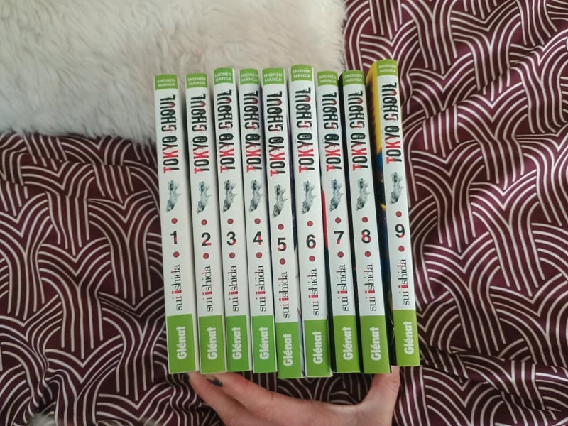 Lot de 9 mangas Tokyo ghoul