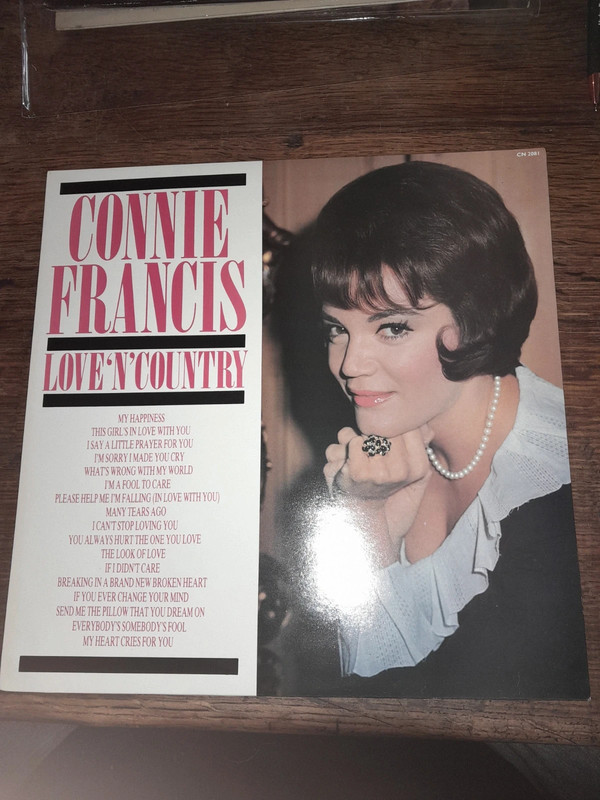 Disque vinyls de Connie Francis  love n country