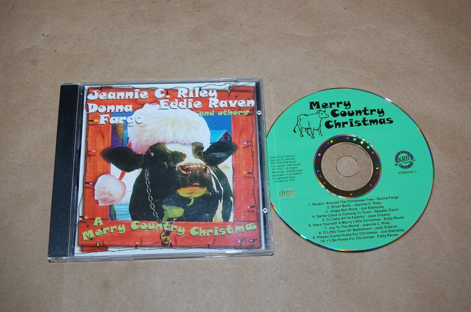 A Merry Country Christmas CD Jeannie C. Riley Donna Fargo Eddie Raven & others