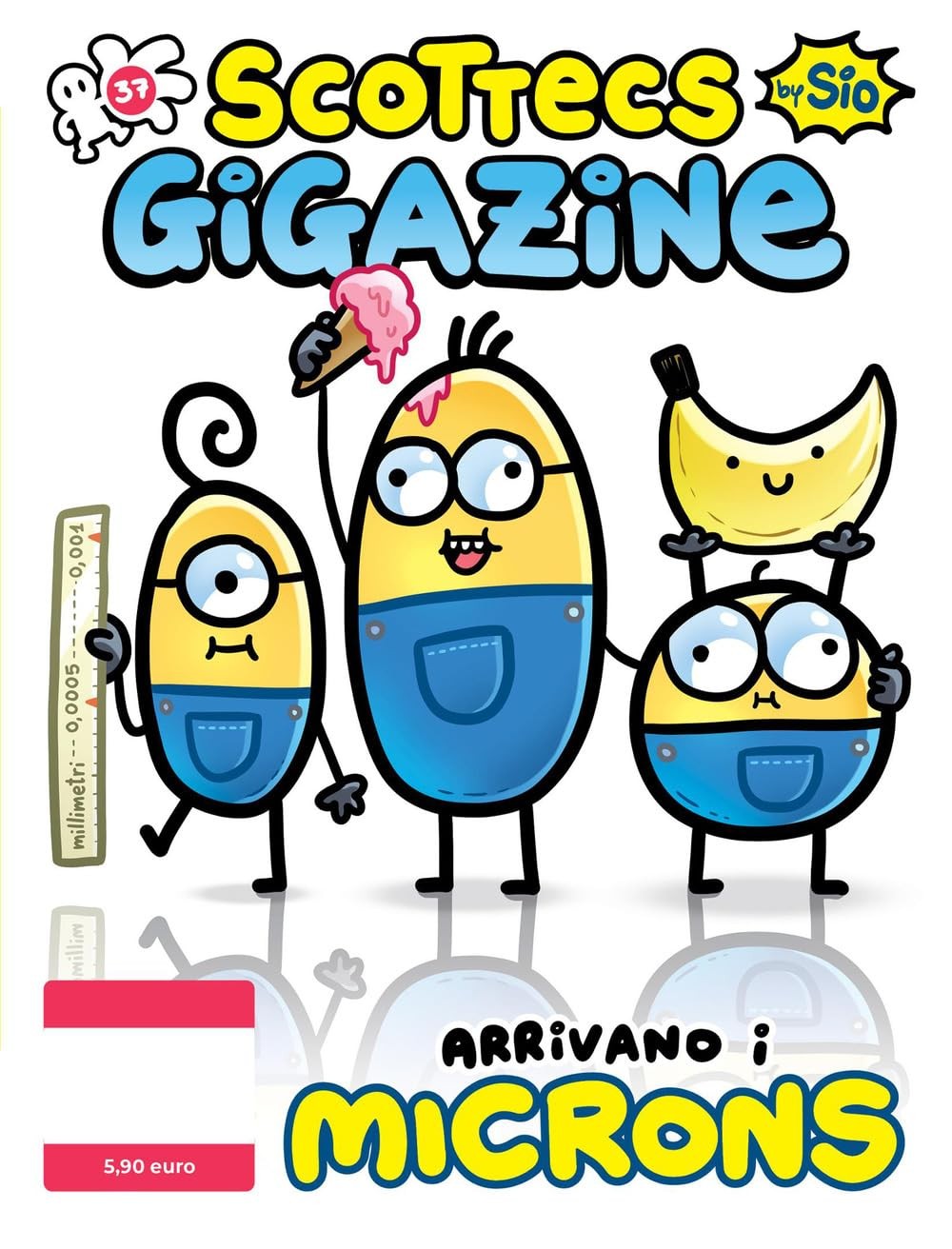 Scottecs Gigazine Arrivano i Microns Vol 37 Copertina flessibile Strisce a