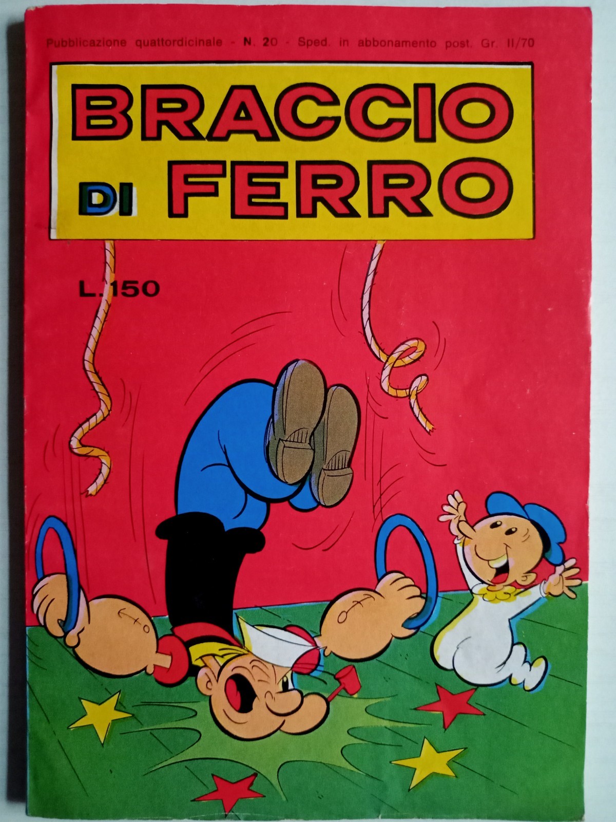 BRACCIO DI FERRO ED.BIANCONI 1973 N°20 OTTIMO++- H