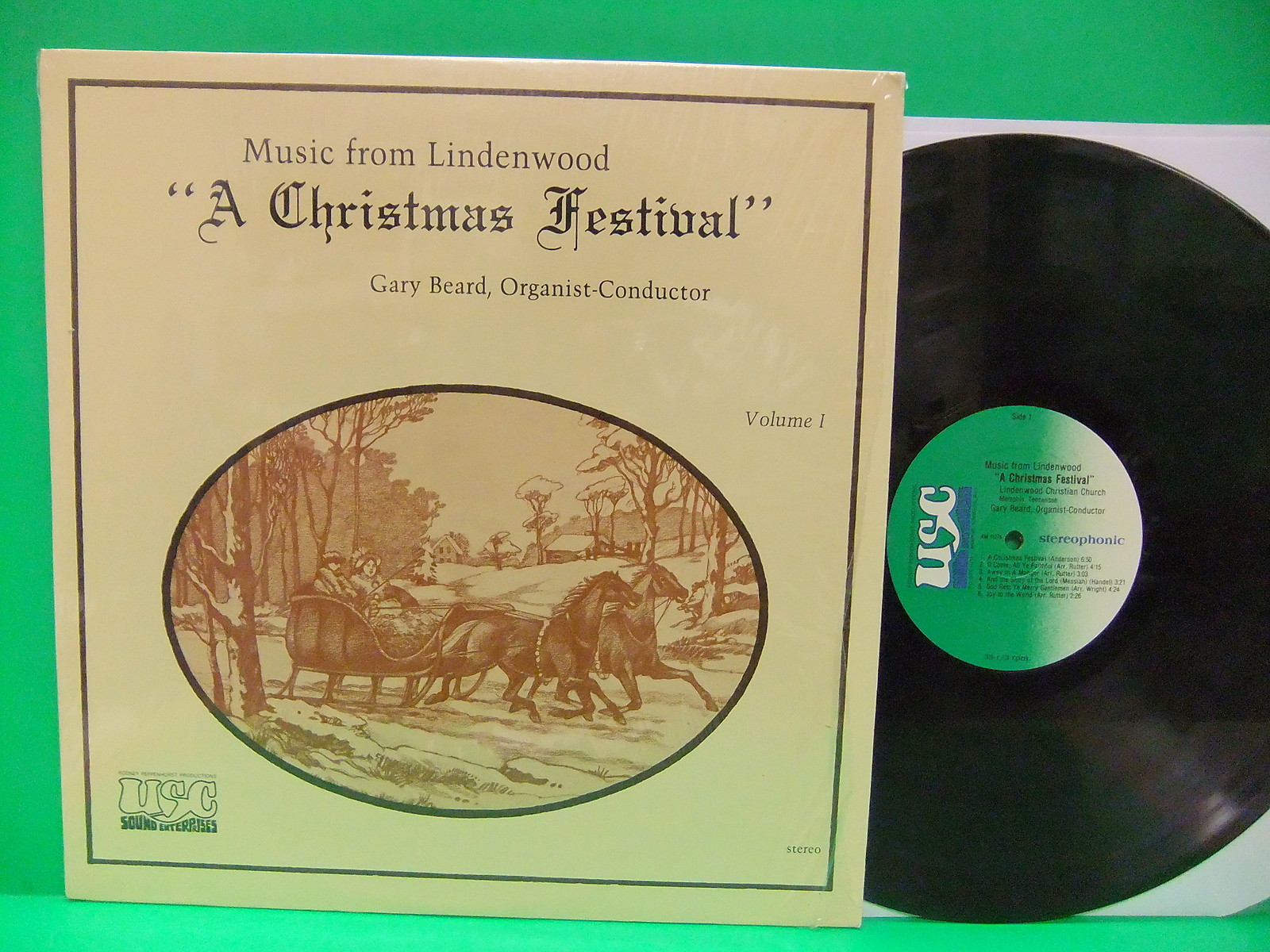Music From Lindenwood A Christmas Festival Gary Beard LP USC 11276 Memphis TN